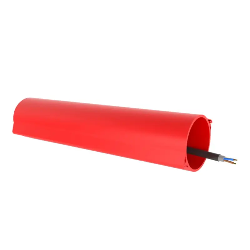 Actieprijs Kabelbeschermingsbuis, deelbaar (halfschaal), hdpe, uitw. x inw., l = 3 m, rood, 110 x 100 mm