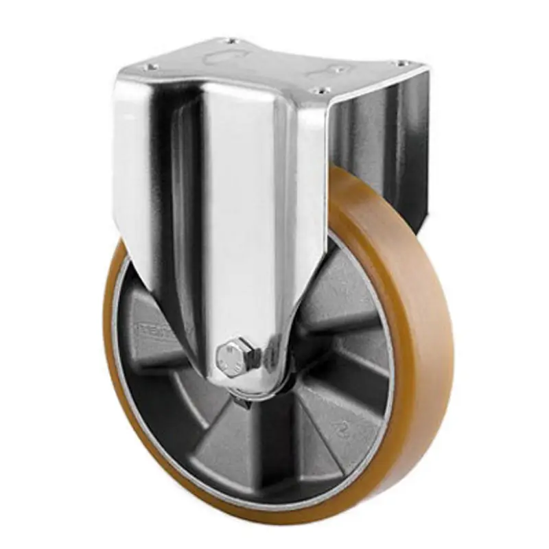 Aanbieding TENTE bokwiel, polyurethaan, plaatbevestiging, 250 mm, type 4688ITP250P63, bruin