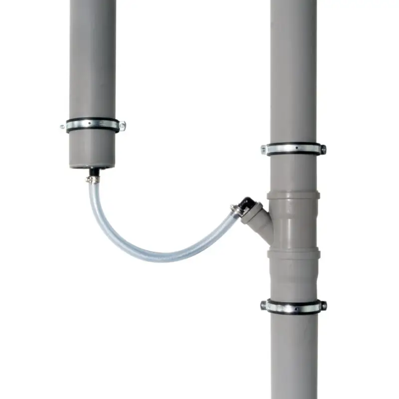 Airfit condensaat-set, slang 80 cm, 2 slangklemmen+Airfit pp overgang buis x slangt. recht en 90° Nieuw Model