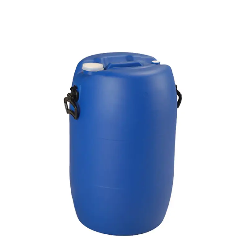 Vat met schroefdop, met handgrepen, blauw, 60 liter Gecertificeerd