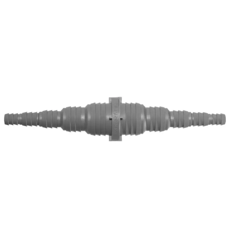 Aanbieding Airfit dubbele slangtule, pp, recht, grijs, 25 - 8 mm slangtule