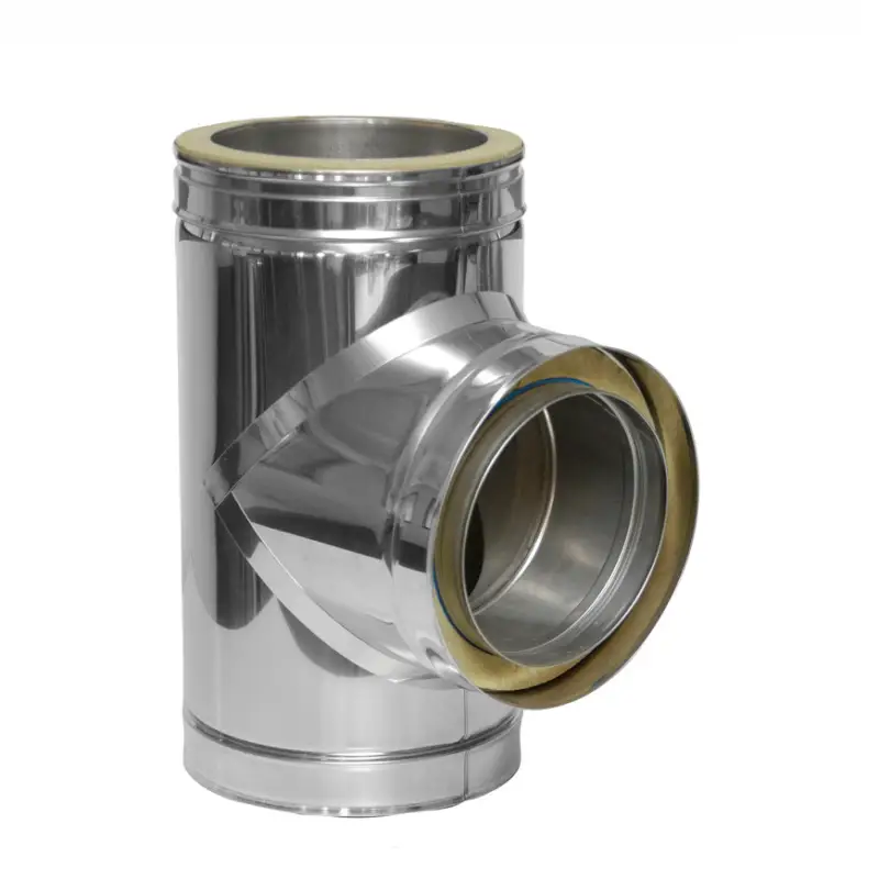 Dinak DW, rookgasafvoer T-stuk 93°, type 31A, 180 mm Express Levering