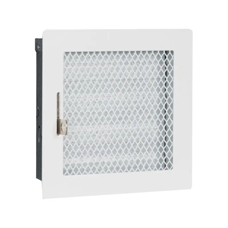 Gereduceerde Prijs Nedco schuifrooster, metaal, 150 x 150 mm, wit