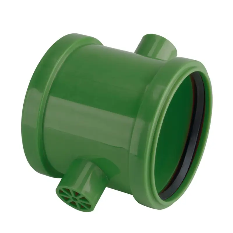 Airfit overschuifmof, pp, 2x manchet, uitwendig 2 nokken, groen, 110 mm Hoge Kwaliteit