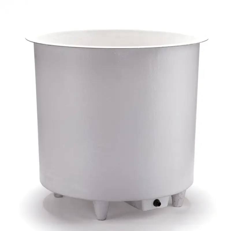 Vloeistofbak, polyester, rond, aftapbak en poten, 1000 liter Lage Prijs