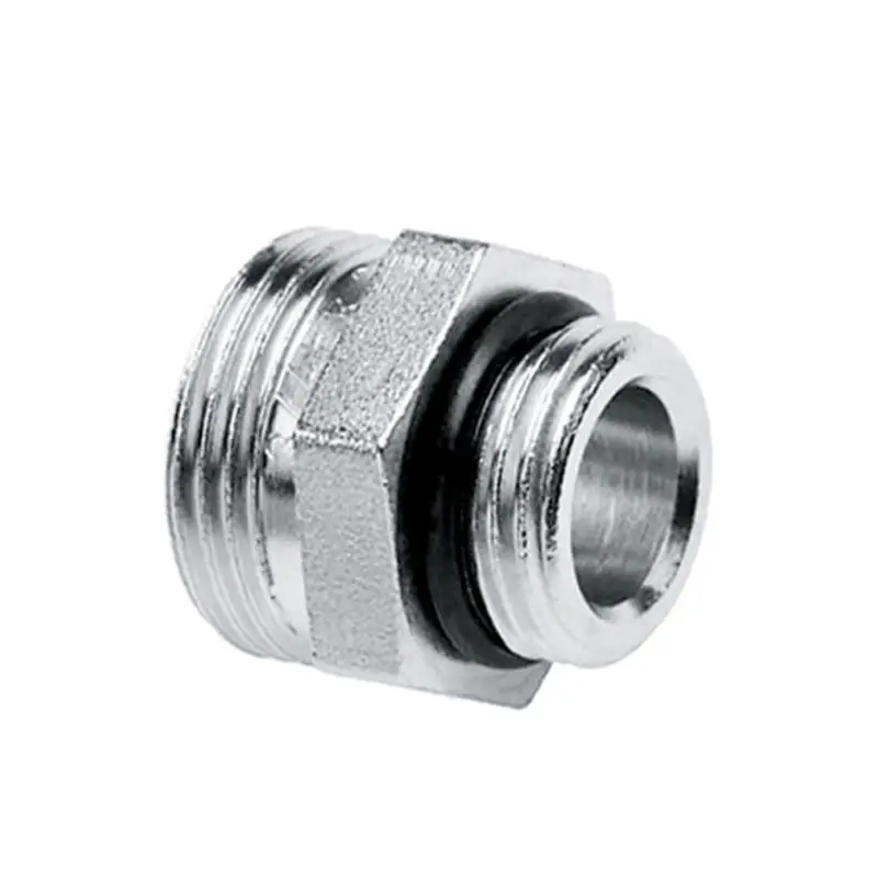 Alleen Vandaag Bonfix verloopnippel, vernikkeld, euroconus, met o-ring, &frac12;" x &frac34;"