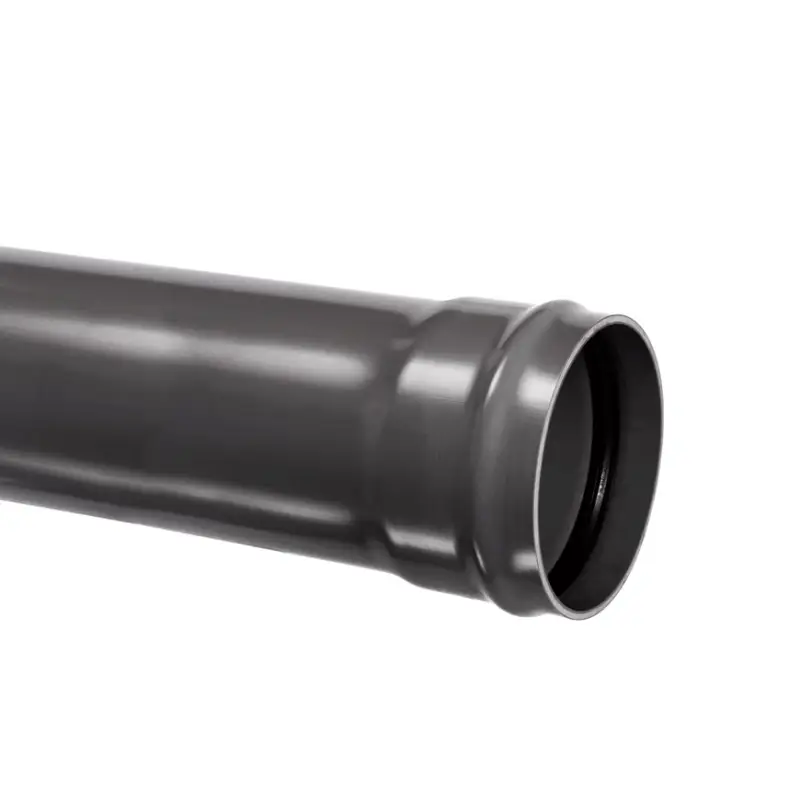 Aanbieding Omniplast beregeningsbuis, aangevormde manchetmof, pvc, dgrijs, RAL7011, 125 x 4,8 mm, 10 bar, 5 m