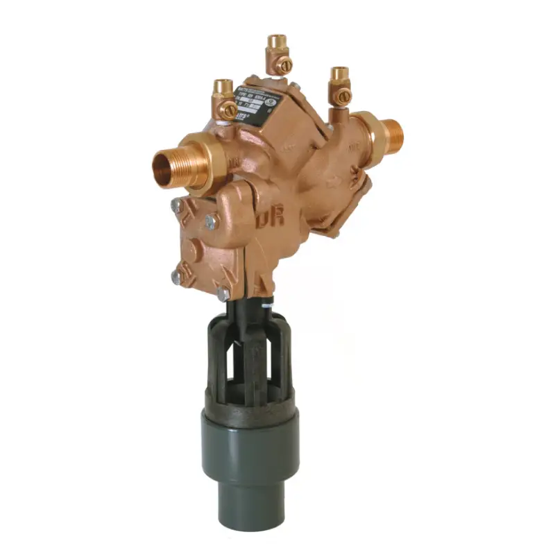 Wereldwijde Verzending Watts terugstroombeveiliging, messing, 2x bu.dr., BA bev, BA 909, + filter, heet water, &frac34;"