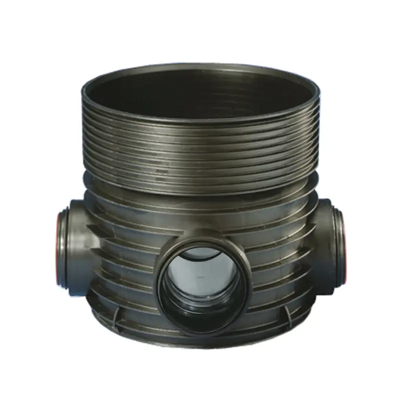 Weekendaanbieding Wavin Tegra 600 inspectieput, 3x manchet, pp, exclusief deksel, T-stuk, 3x 250 mm, gelijke spruit