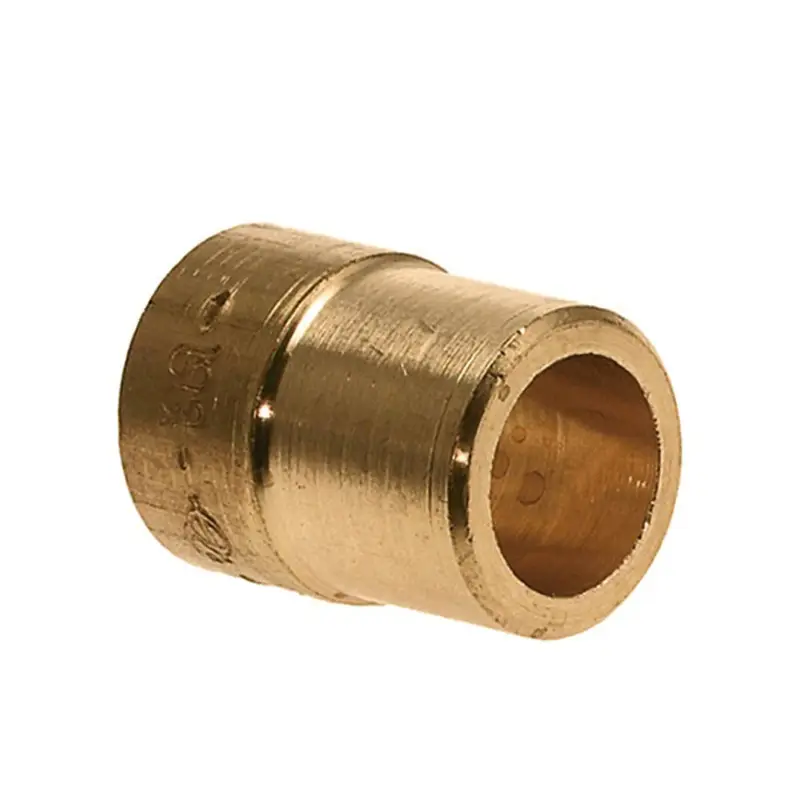 Ambachtelijk Bonfix soldeer verloopsok, messing, uitwendig x inwendig capillair, Kiwa, Gastec QA, 54 x 42 mm