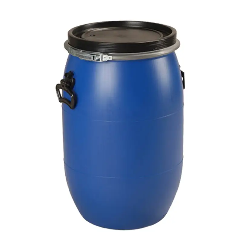 Vat met klemdeksel, met handgreep, blauw, 60 liter Meest Verkocht