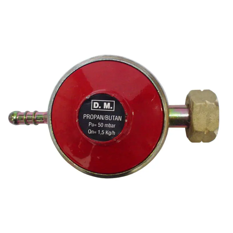 Veilige Betaling Hasmi drukregelaar, vast ingesteld, 50 mbar, Shell x slangpilaar