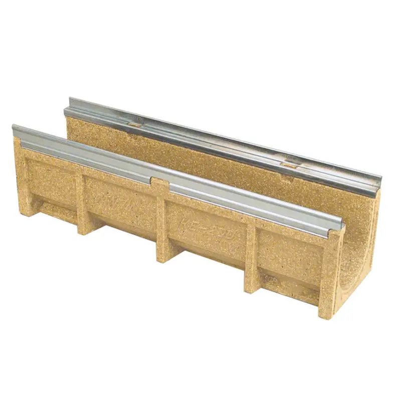 Anrin lijngoot, type KE-200, polymeerbeton, excl. rooster, gegalv. rand, 100 x 26,4 x 29 cm Beperkt Aanbod