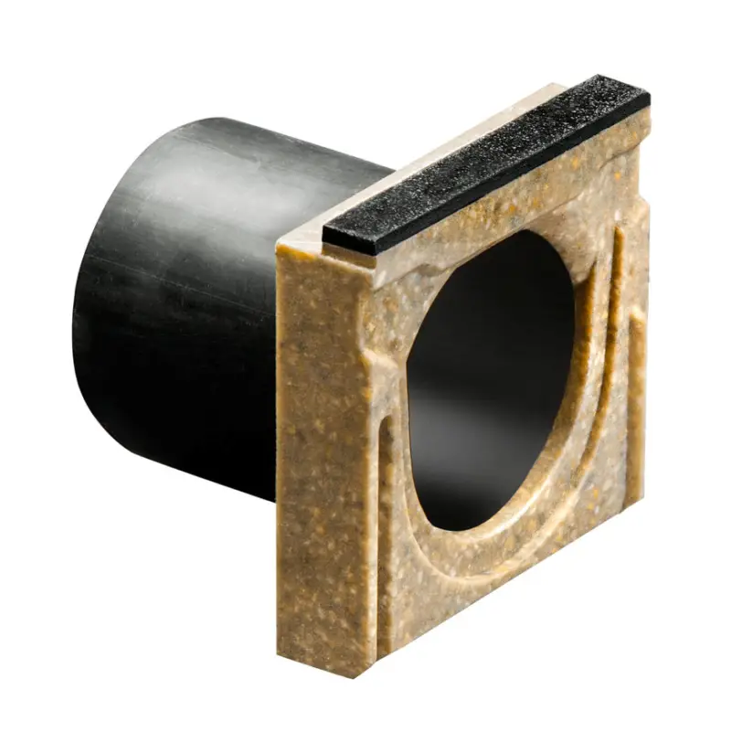 Anrin eindstuk met uitloop, type KF-100, polymeerbeton, gietijzer rand, 14,4 x 15 cm, 110 mm Lage Prijs