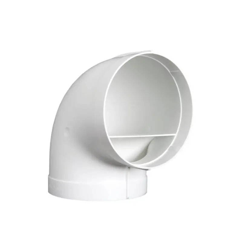 Veilige Betaling Nedco bocht 90° voor keukenventilatie, pvc, type Eco+, 2x mof, &Oslash; 150 mm