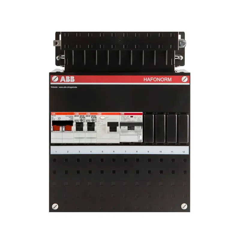 ABB HC groepenkast, 1-f, HS 2-p, 40A, 3 gr, 2x achter ALS 30 mA/1x Alamat, 220 x 220 mm Laatste Kans