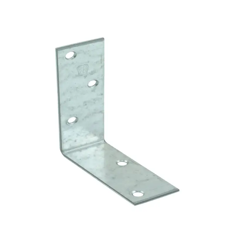 Voordeelprijs Versterkingshoek, verzinkt, 60 x 60 x 60 mm, verpakking &agrave; 2 stuks