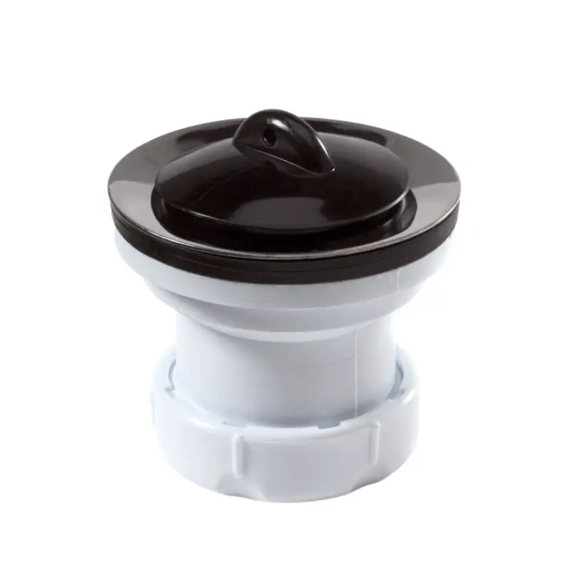 Afvoerplug, pp, met rvs plug en rubberen stop, 1x klem, d = 70 mm, 1&frac14;" x 32 mm Luxe