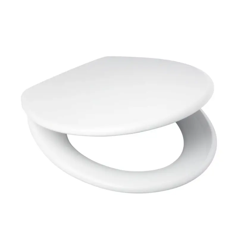 Wisa closetzitting, type Star S, 37,4 x 44 cm, deksel, rvs scharnier, montage boven, softclose, wit Limited Edition