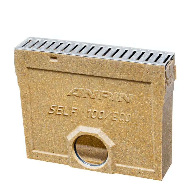 Anrin slibvangput, type SELF-100, polymeerbeton, incl. rvs sleufrooster, A15, 50cm, 110mm Koop Vandaag