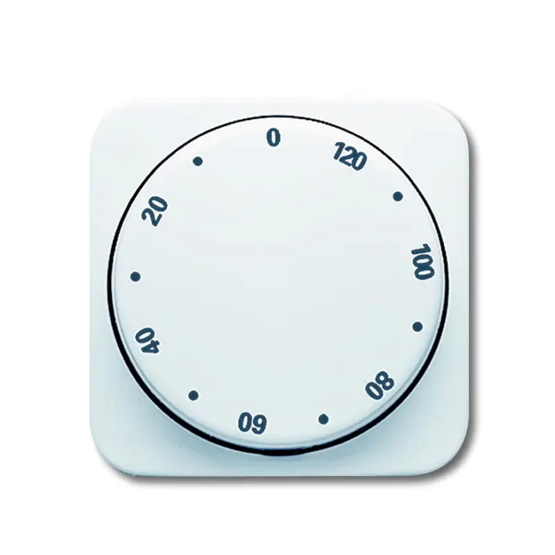 ABB Busch-Jaeger centraalplaat, Reflex SI, voor tijdschakelaar, 120 minuten, alpin wit Beperkt Aanbod