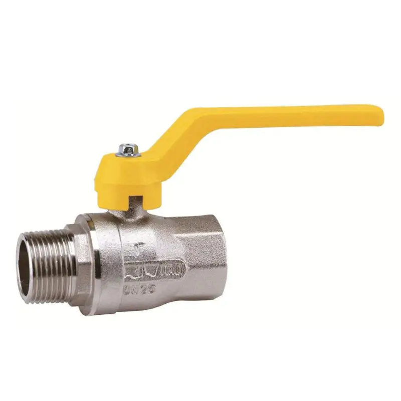 Weekendaanbieding RIV kogelkraan, gas, messing verchroomd, type 7220, buitendraad x binnendraad, volle doorlaat, 3"