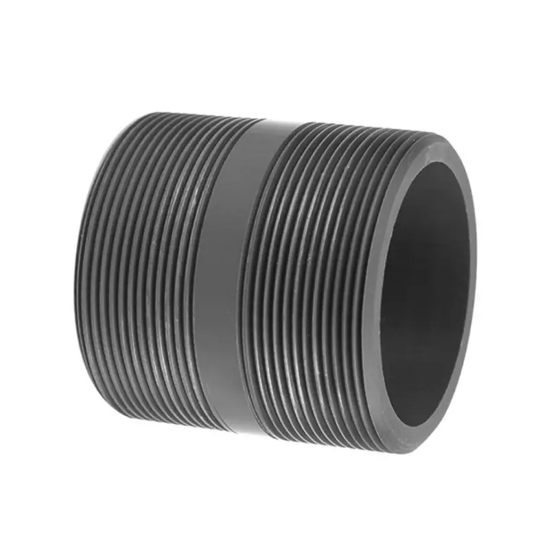 VDL dubbele nippel, pvc-u, 2x buitendraad, 16 bar, 3" Garantie Inbegrepen