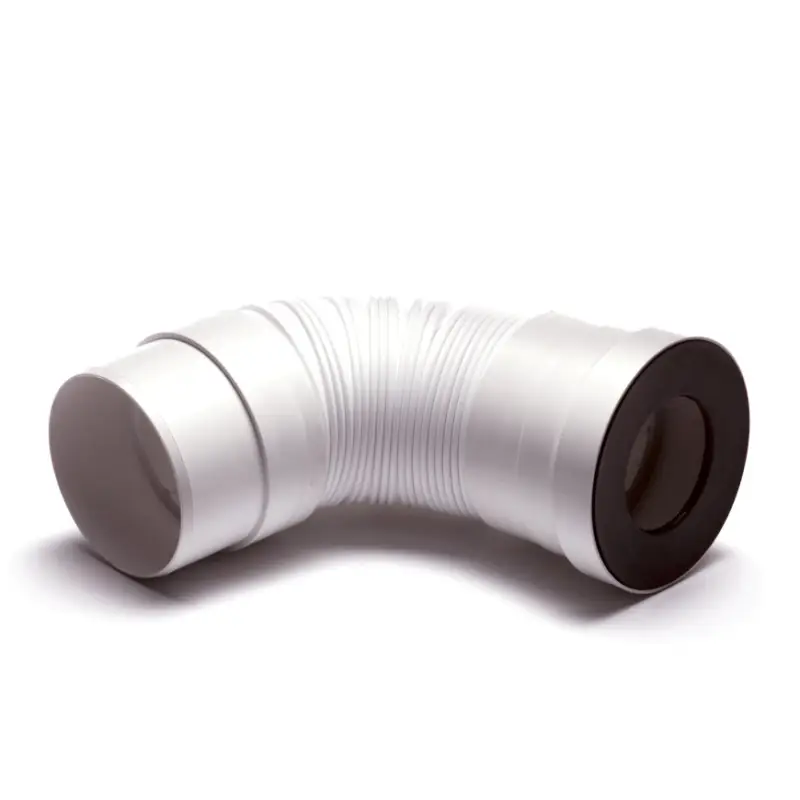 Abu aansluitstuk, flexibel, voor closet, l = 250 - 550 mm, &Oslash; 110 mm, wit Gereduceerde Prijs