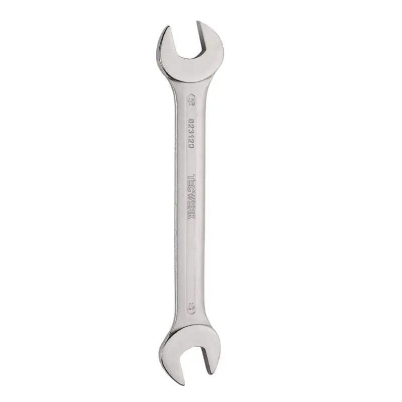 Actieprijs Tecwerk dubbele steeksleutel, chroom-vanadiumstaal, l = 265 mm, sleutelmaat 24 x 27 mm