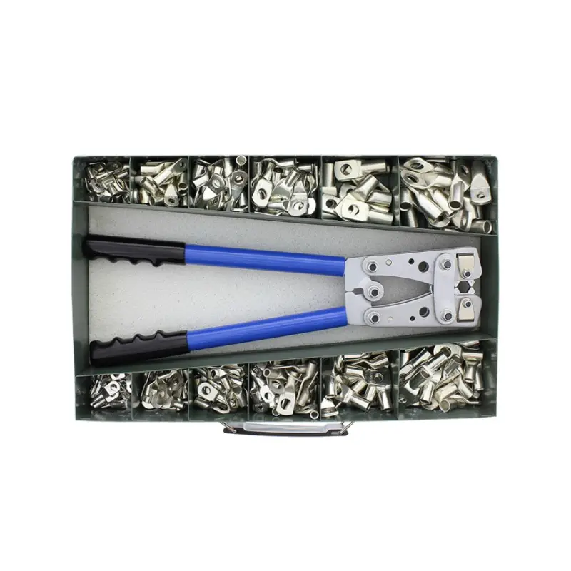 Weekendaanbieding Klemko assortimentsdoos kabelschoenen met krimptang, 10 - 50 mm&sup2;