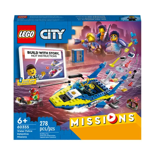 Actieprijs LEGO City 60355 - Waterpolitie recherchemissies