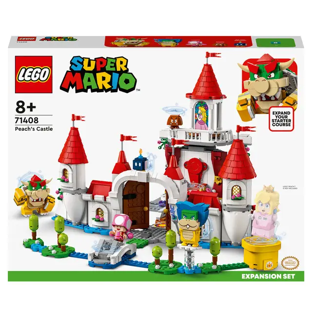 Ambachtelijk LEGO Super Mario 71408 - Uitbreidingsset: Peach’ kasteel