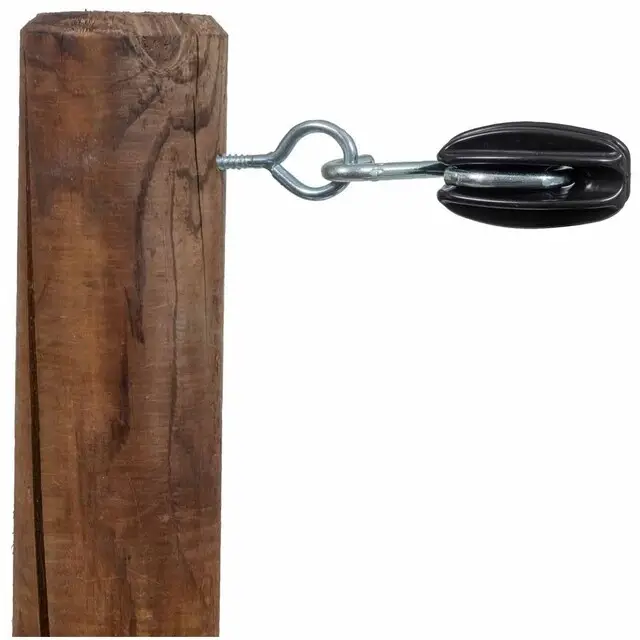 Premium Pulsara Hoekisolator S-Zwart (Met Haak en Oogbout) - 30 Stuks