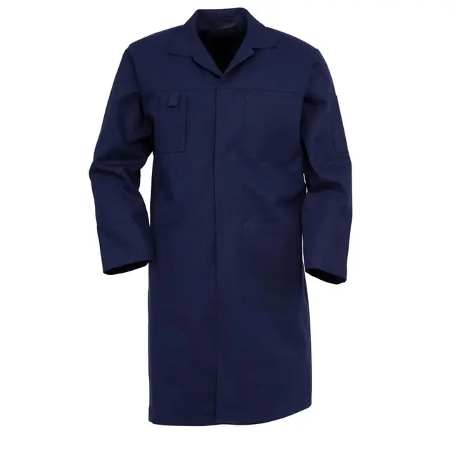 Must-Have HAVEP Basic Lange Jas/Stofjas Marine Maat 60