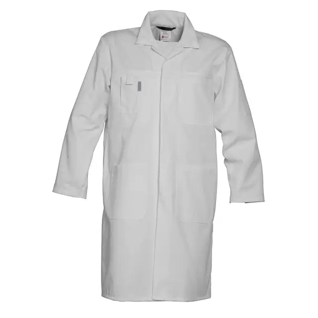 HAVEP Basic Lange Jas/Stofjas Wit Maat 50 Uitverkoop