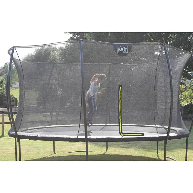 EXIT Trampoline Silhouette Regular Limoen - Ø 244 cm Safety Net Hoge Kwaliteit