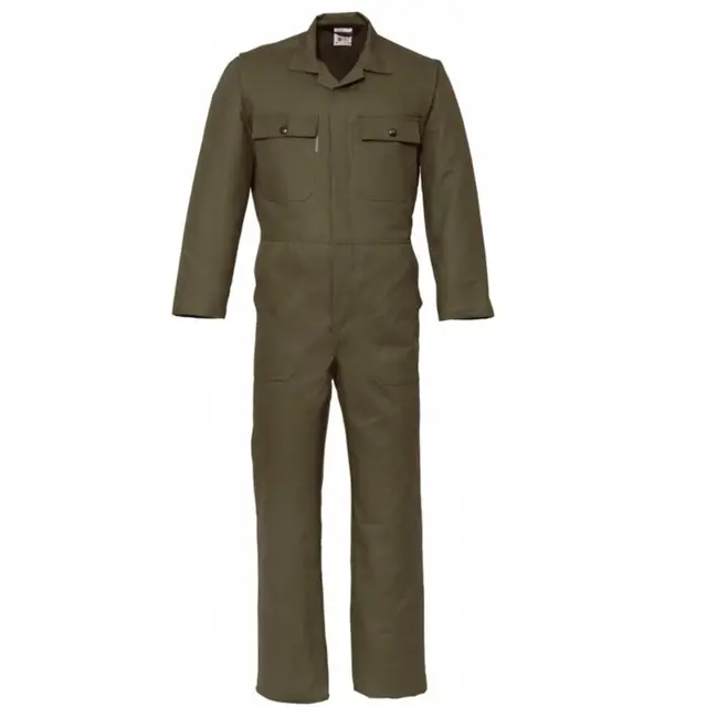 Laatste Kans Havep Basic Katoen Overall 2163 Olijfgroen Maat 46