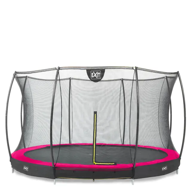 Merkproduct EXIT Trampoline Silhouette Inground Roze - Ø 427 cm Safety Net