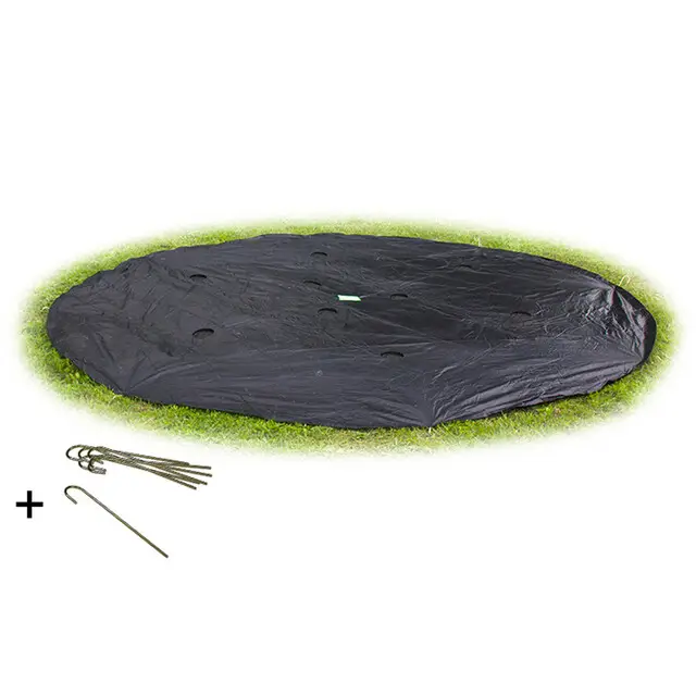 EXIT Trampoline Afdekhoes Groundlevel Zwart - Ø 427 cm Origineel