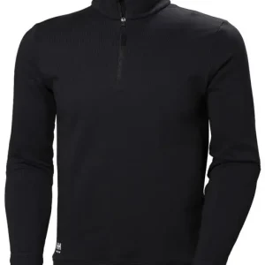 Weekendaanbieding Helly Hansen Manchester Half Zip Sweatshirt Zwart maat L