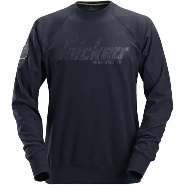 Populair Snickers Logo Sweatshirt Crewneck, Donker Blauw (9500) XL
