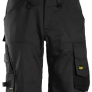 Snickers Korte Werkbroek 6153 Zwart (0404) Maat 056 Rechtstreeks Van De Fabrikant