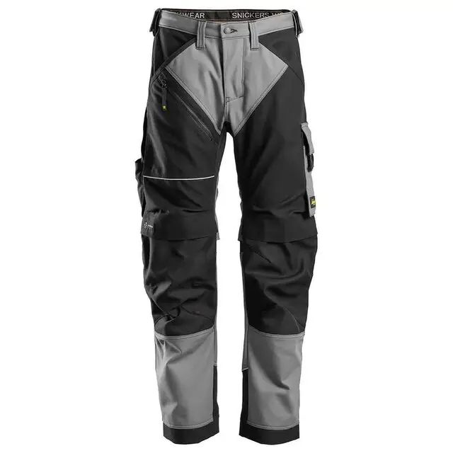 Speciale Aanbieding Snickers Werkbroek 6314 Staal Grijs - Zwart (5804) Maat 050