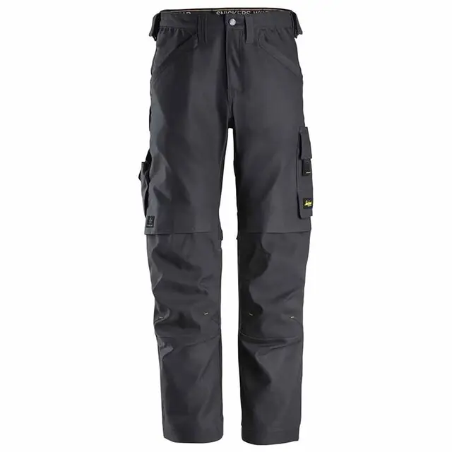 Handgemaakt Snickers Aw Canvas+ Strtch Trouser 6324 Staal Grijs(5858) Maat 054