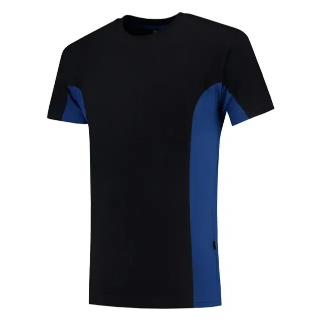 Exclusieve Aanbieding Tricorp T-Shirt Bicolor Borstzak Navyroyalblue 102002 S