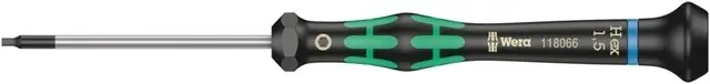 Wera 2054 Kraftform Micro Binnenzeskant 1.5 x 60 mm schroevendraaier Limited Edition