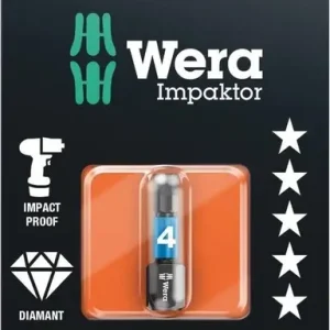 840/1 Imp Dc Zb Impaktor Zeskant Bits, 4 X 25 Mm Speciale Aanbieding