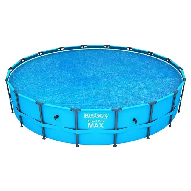 Bestway Zwembadafdekking met Zonne-Energie voor Ronde Bovengrondse Zwembaden 5,49 m Betaalbaar