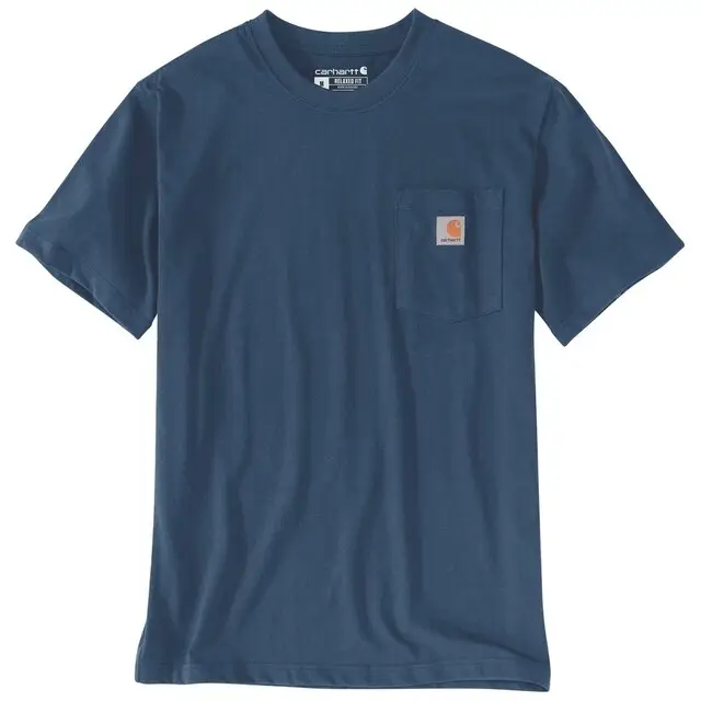 Aanbieding Carhartt Heren T-shirt Relaxed Fit Blauw - Maat M