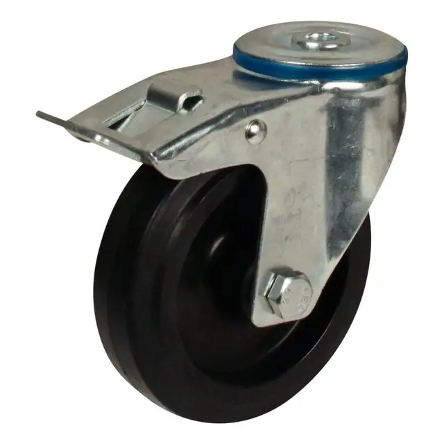 Premium Zwenkwiel Met Rem 125 Mm, 07 - 15